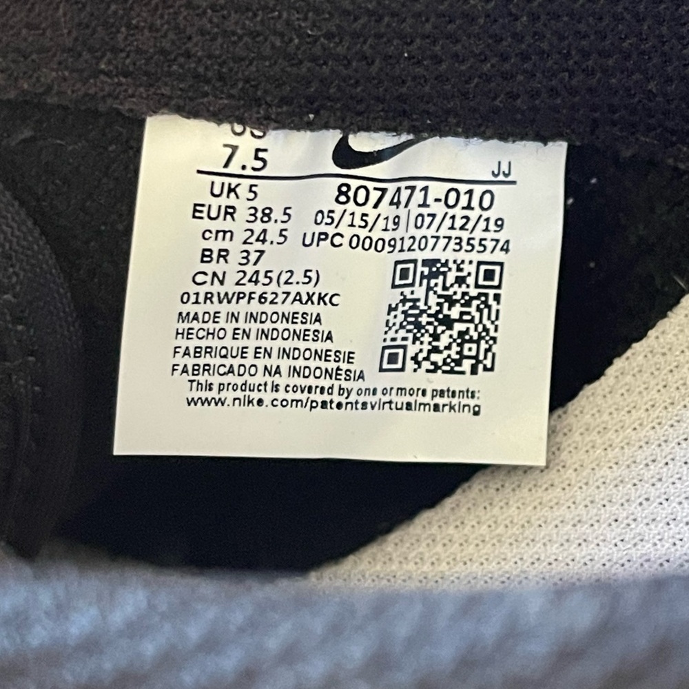 Nike Cortez Basic Leather Women’s Size 7.5 Black White 807471-010 no box - Picture 7 of 11